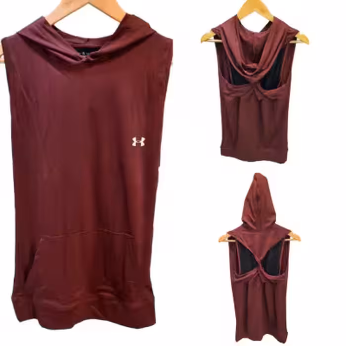 تاپ کاور ورزشی زنانه خارجی کلاهدار پشت گرهی