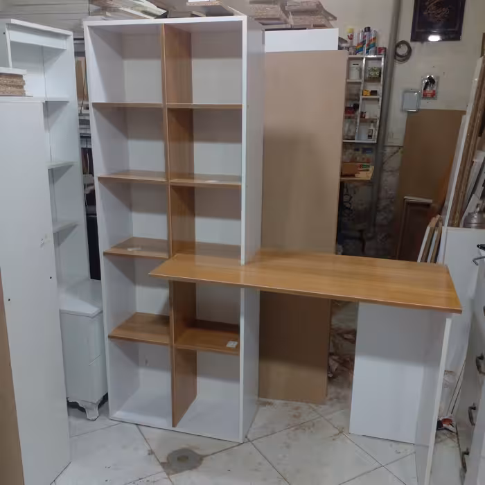 میز تحریر و کتابخانه طرح پارانوس( پس کرایه)
