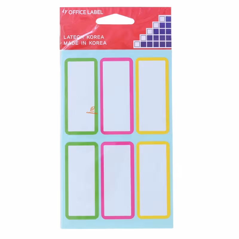 لیبل 60*25 میلی متری دور رنگی 219 OFFICLABEL