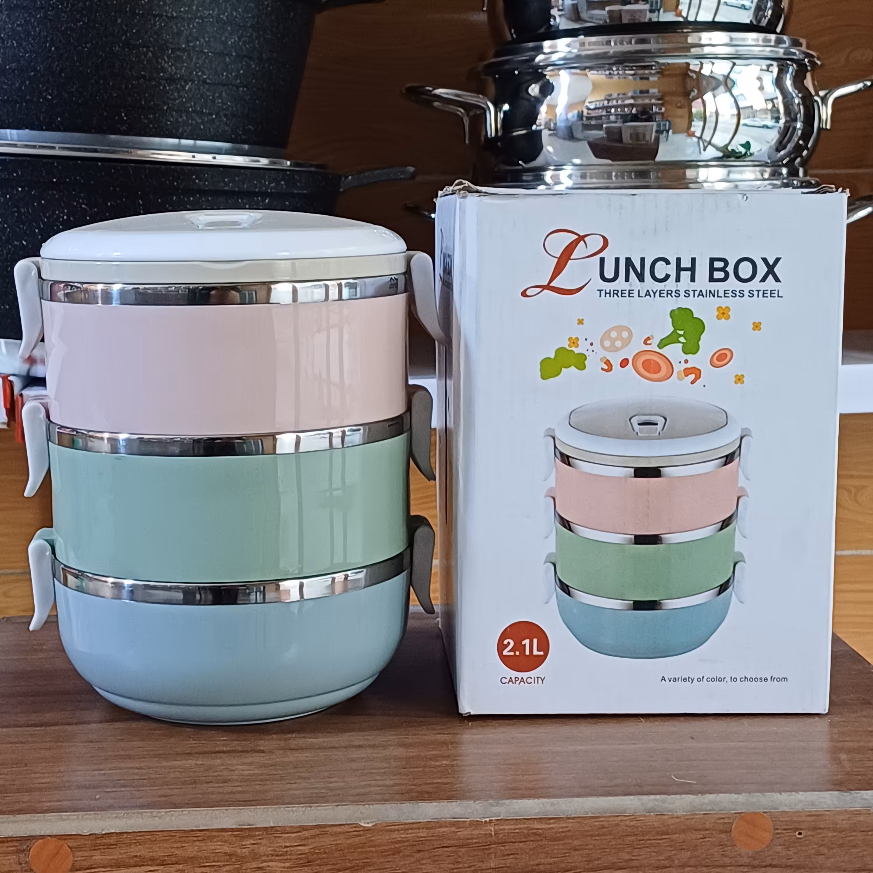 ظرف ناهار خوری سه طبقه 