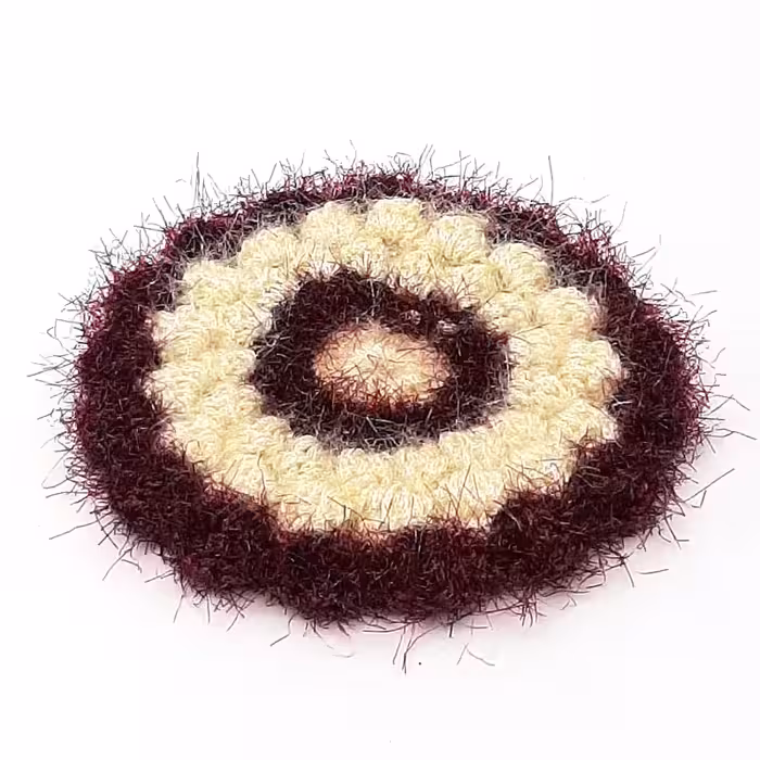 خرید اسکاچ ظرفشویی بافتنی طرح گل آفتابگردان