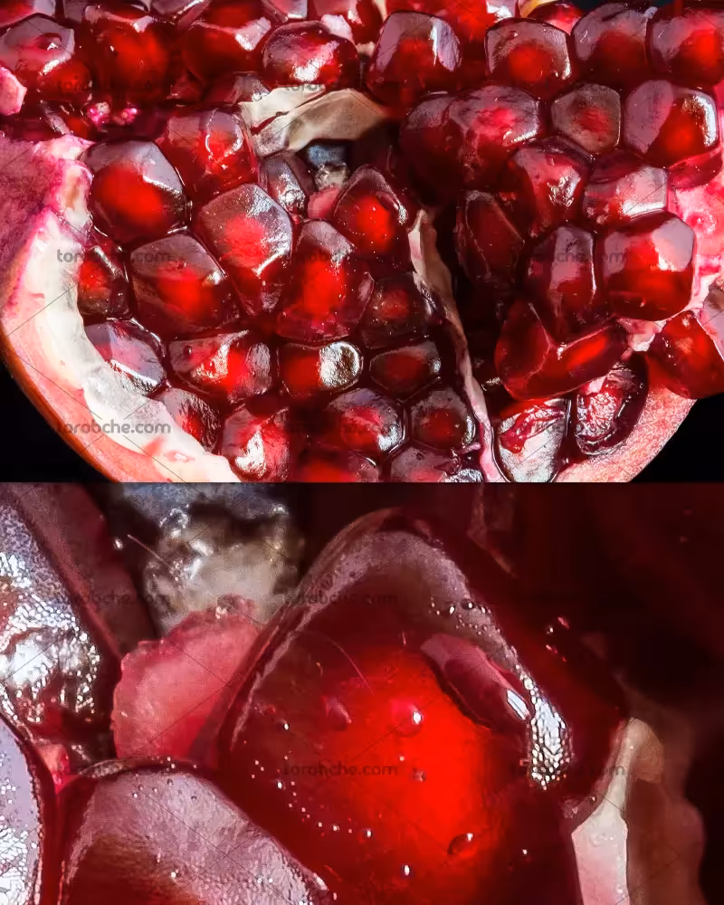 عکس انار با دانه های سرخ | گرافیک با طعم تربچه
