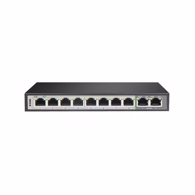 سوییچ 10 پورت دی لینک مدل DGS-F1010P-E
