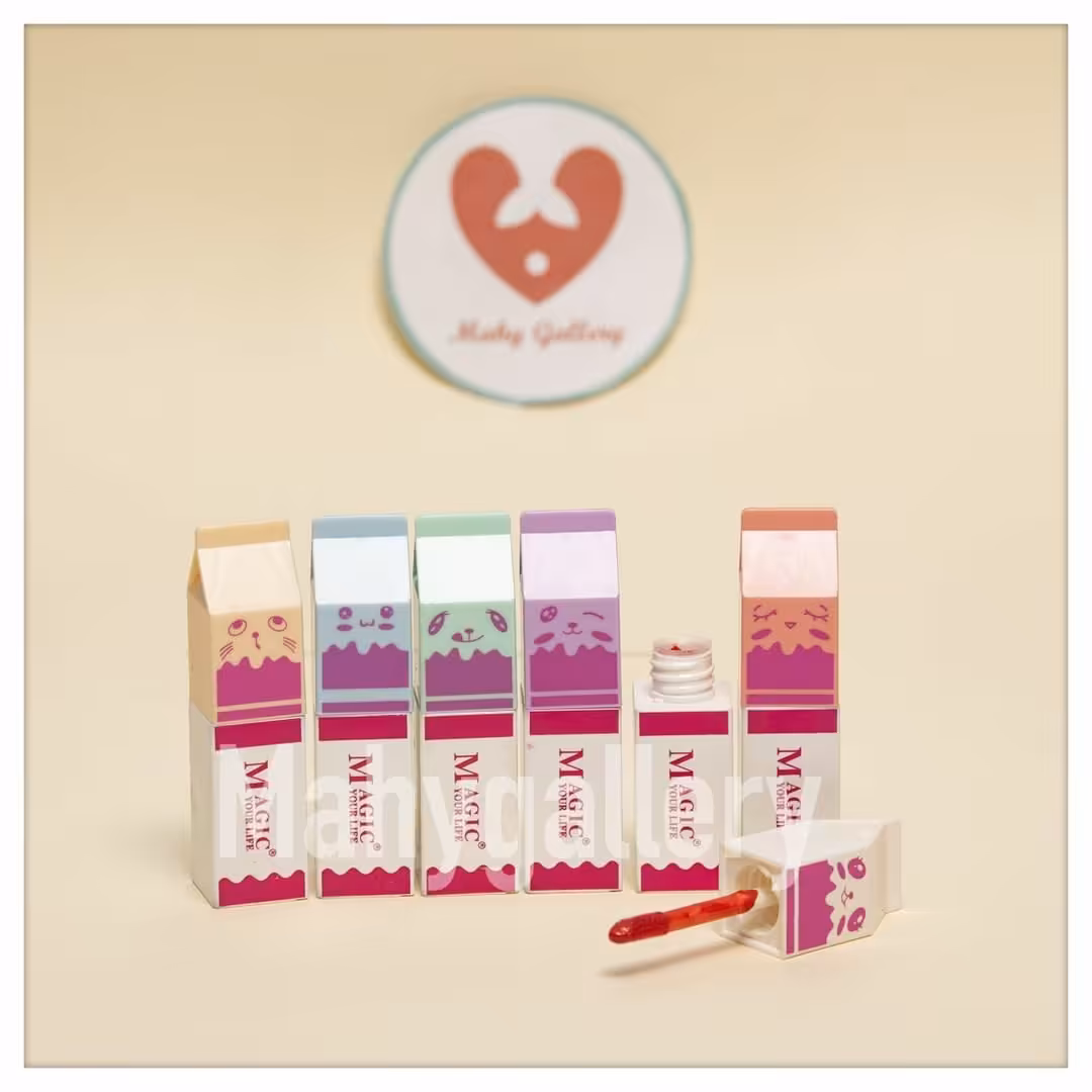 تینت لب طرح پاکت شیر در 6 رنگ