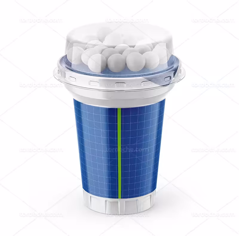 موکاپ لیوان بستنی لایه باز | گرافیک با طعم تربچه