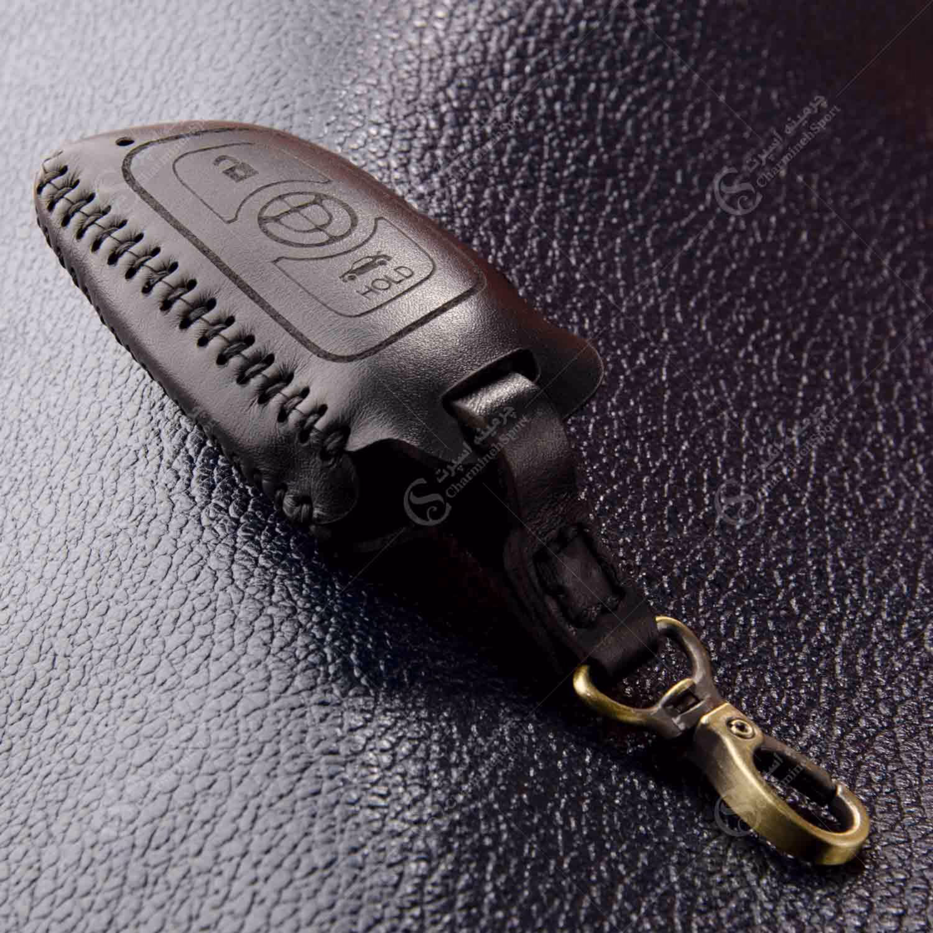 جاسوییچی چرم طبیعی گاوی مشکی مناسب برلیانس کیلس