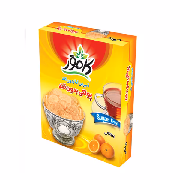 پولکی پرتقالی بدون قند کامور KAMVAR