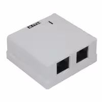 پریز شبکه روکار 2 پورت Cat5E UTP کی نت مدل K-N1086