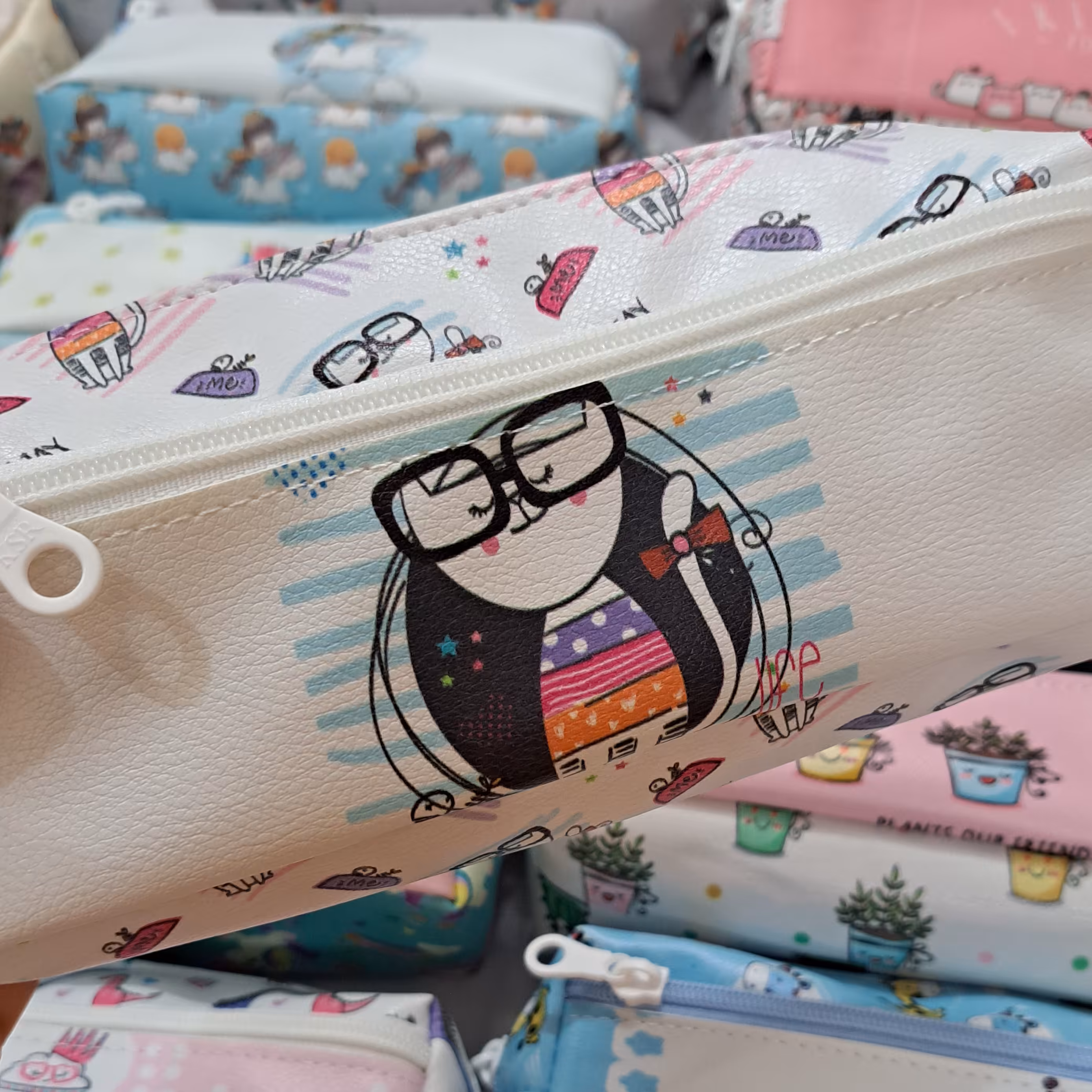 جامدادی فانتزی جامدادی چرم جامدادی دو زیپ 