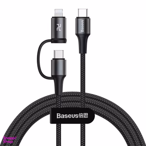 کابل تبدیل USB-C به USB-C/لایتنینگ باسیوس مدل CATLYW-H01 طول 1 متر