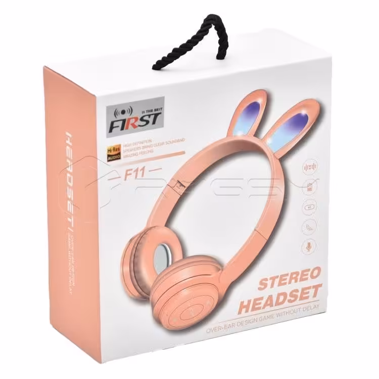 هدفون گوش خرگوشی  مدل F11 دارای گارانتی 