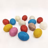 تخم مرغ هفت سین اکلیلی رنگی رنگی تعداد 15 عدد در بسته 