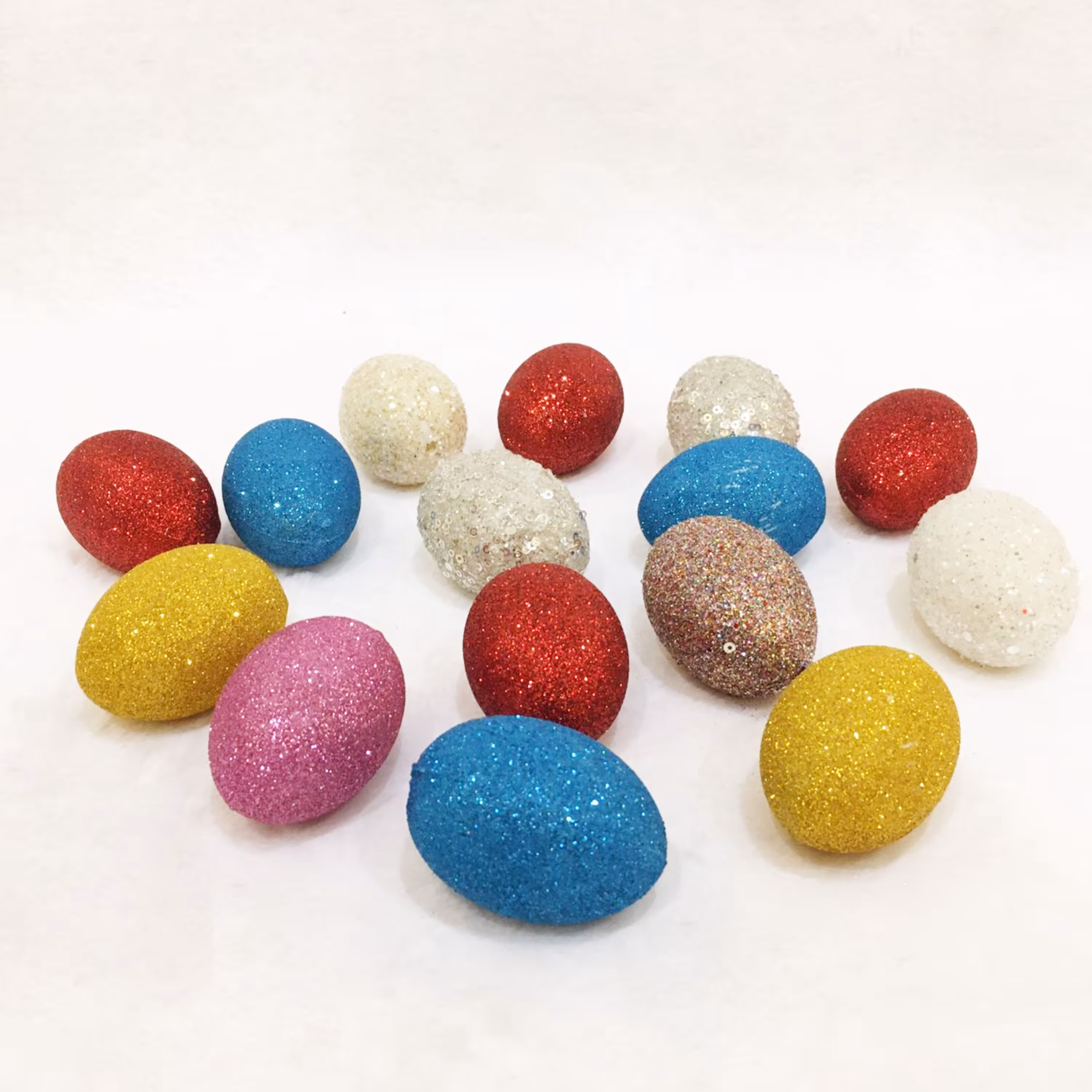 تخم مرغ هفت سین اکلیلی رنگی رنگی تعداد 15 عدد در بسته 