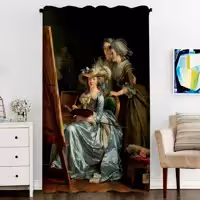 پرده پنجره مخمل پانچ فرانسوی سایز 138 در 270 مدل C6-704 شرکت رنس