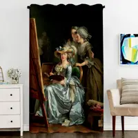 پرده پنجره مخمل پانچ فرانسوی سایز 138 در 270 مدل C6-704 شرکت رنس