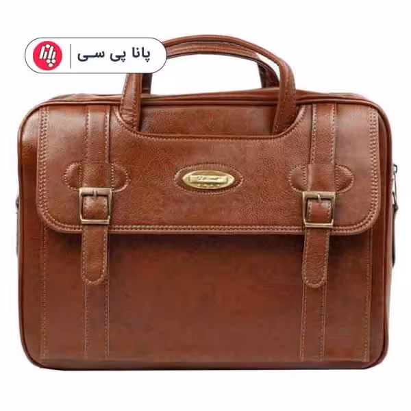 کیف لپتاپ طرح چرم دیپلمات B017 – قهوه ای روشن