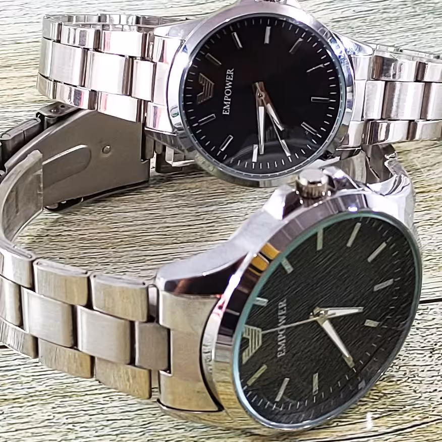ساعت امپاور ست EMPOWERجنس بدنه و بند فلزی جنس شیشه معدنی