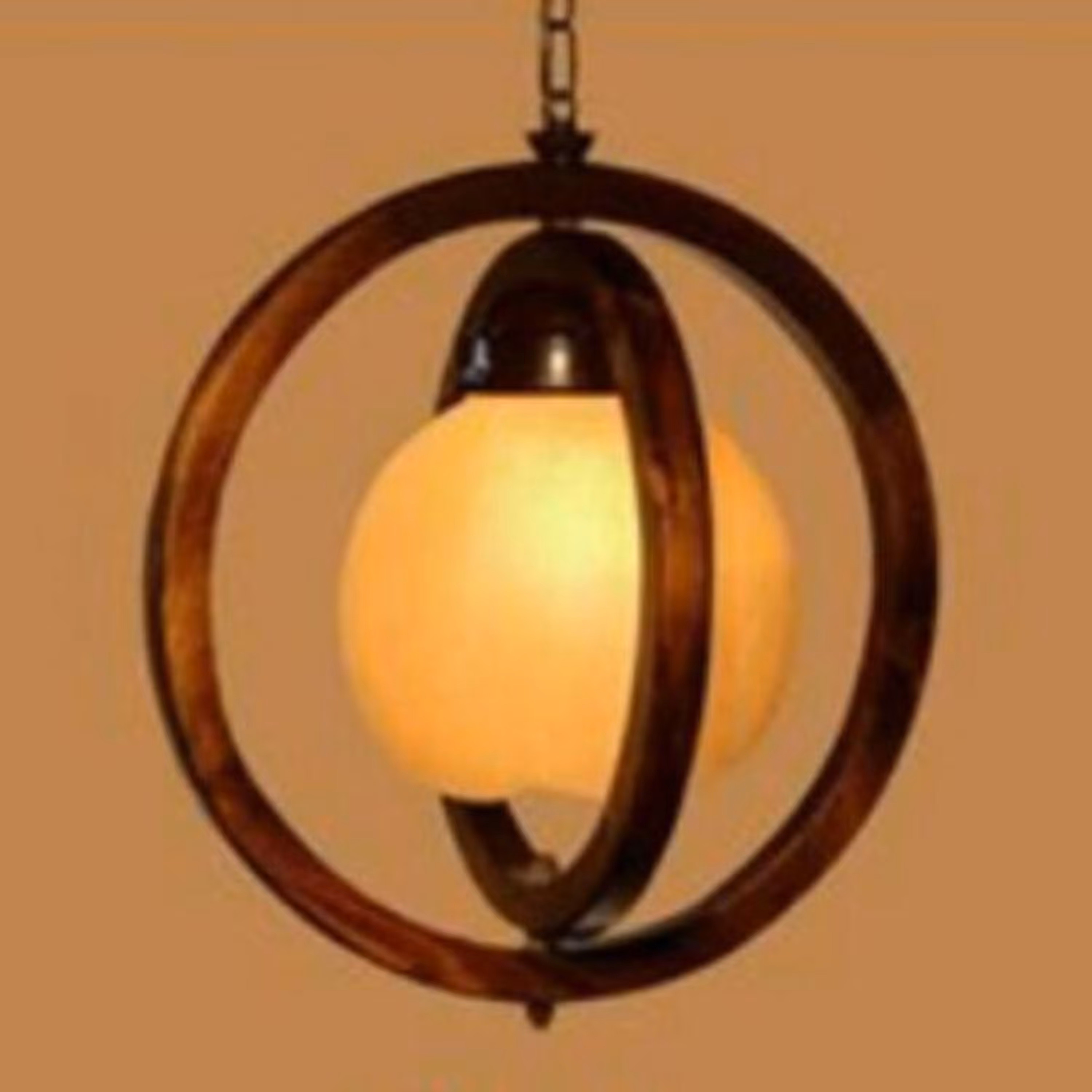 لوستر تک شعله چوبی طرح ونوس