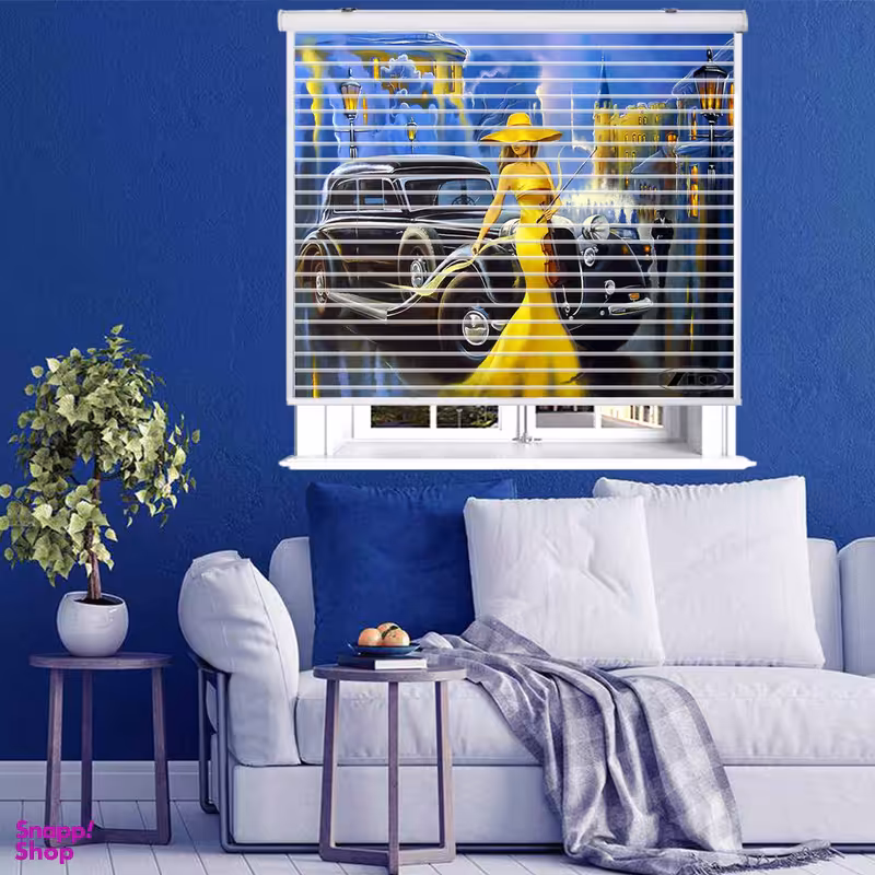 پرده زبرا زیو مدل سیلوئت P-6005 سایز 150x150 سانتی متر