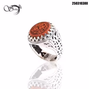 انگشتر نقره مردانه یا زهرا کد:1736