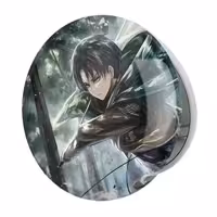 آینه جیبی خندالو طرح لیوای انیمه اتک آن تایتان Attack on Titan مدل تاشو کد 18625