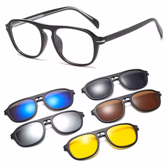 عینک پنج کاور فریم طبی کد 1205