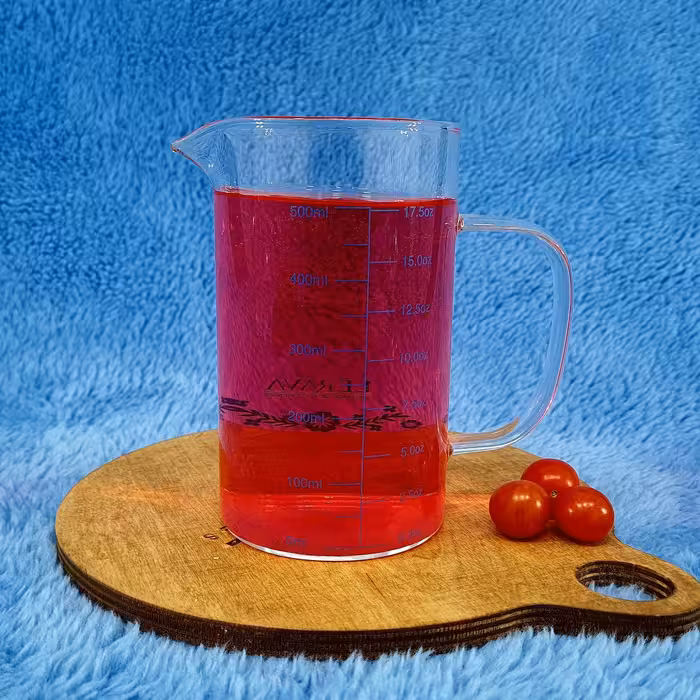 شیرجوش مدرج پیرکس LERAVA نیم لیتر شعله مستقیم