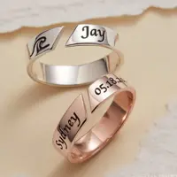 انگشتر ست  با حک خاص شما 