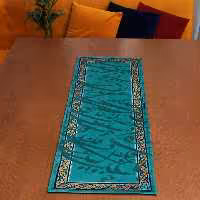 رانر سایز  100.35  مخمل آستردوزی طرح طراوت کالیگرافی 