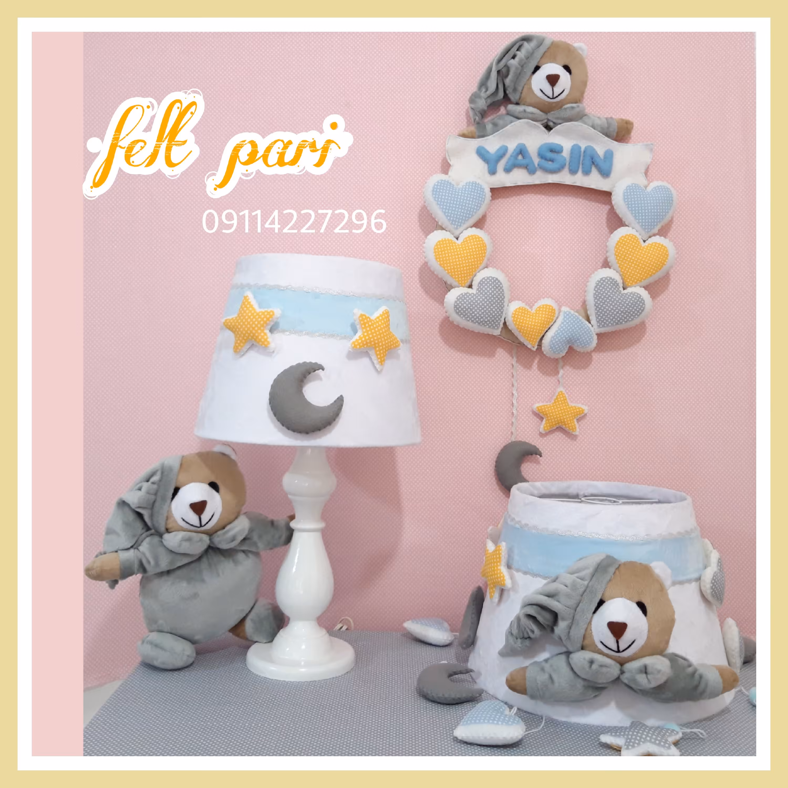 اویز اسم و لوستر و اباژور