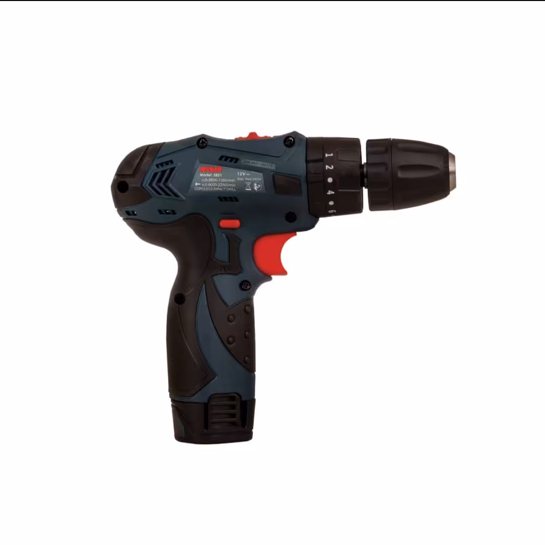 دریل پیچ گوشتی شارژی چکشی 12 ولت مدل 5851آروا