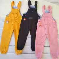 شلوار پیشبندی اسپرت کتان کد 79 | شلوار پیشبندی دخترانه و پسرانه | داخل کامل آسترکشی | سه رنگ و سه سایز | مناسب7 تا 14سال