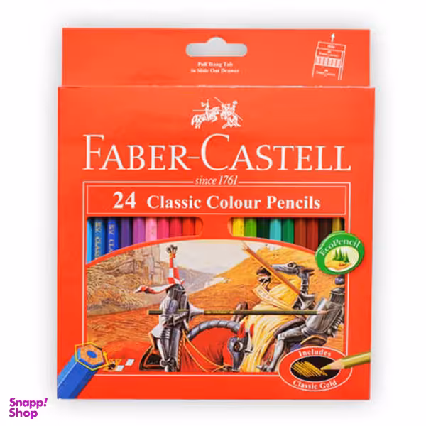 مداد رنگی 24 رنگ فابرکاستل مدل کلاسیک