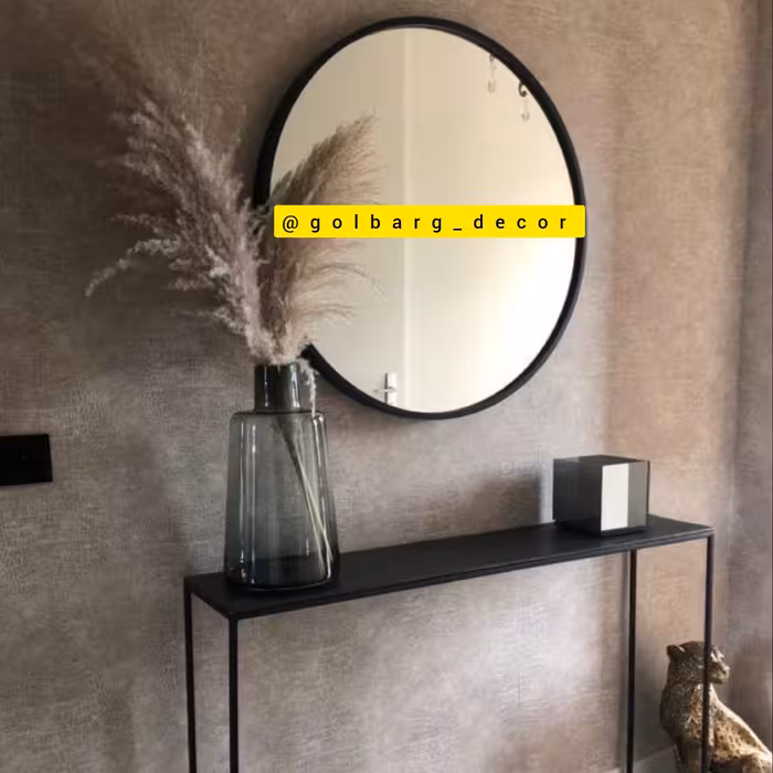 آینه فلزی دیواری(ارسال با باربری و به صورت پس کرایه)