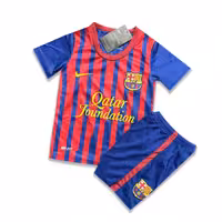 پیراهن و شورت بچه گانه کلاسیک بارسلونا 2011