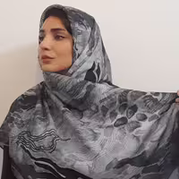 روسری دور دست دوز نخی برندsido و با کیفیت 