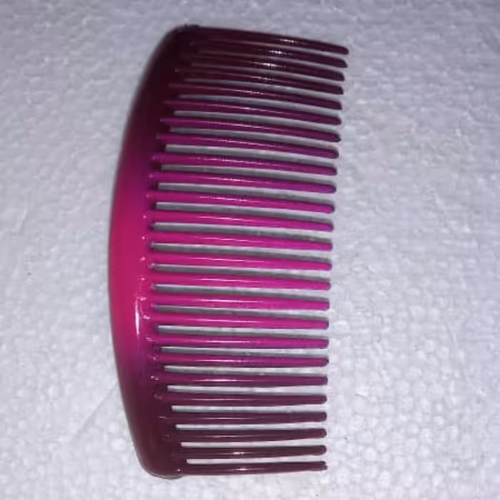 شانه زلفی  کوچک رنگ صورتی (10 سانتی)(ارسال پس کرایه)