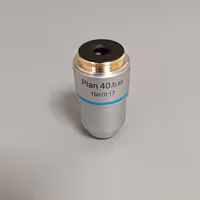 لنز شیئی 40برابر  plan نقره ای میکروسکوپ 