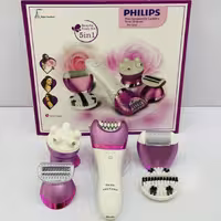 دستگاه موکن 5 کاره فیلیپس ماساژور صورت ،فیس براش ،شیور ،سوهان پا ،موکن بدن کیفیت عالی