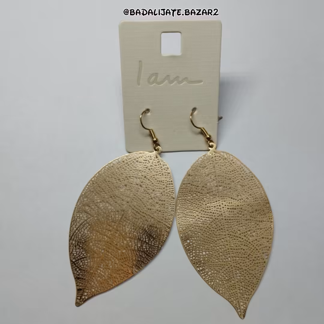 گوشواره طرح برگ پاییزی