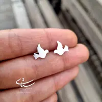 گوشواره نقره دستساز پرنده