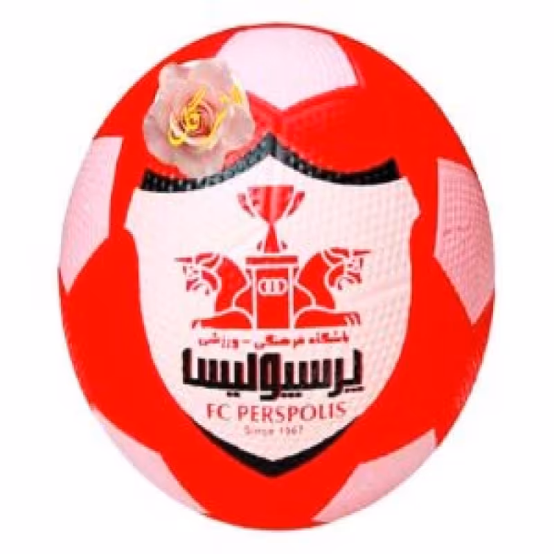 توپ فوتبال طرح پرسپولیس قرمز کیفیت عالی