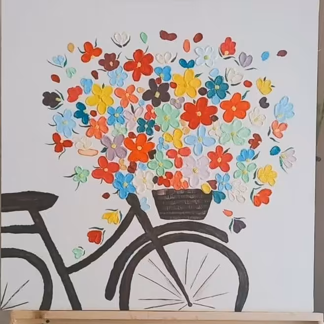 تابلو دکوراتیو مدرن دوچرخه قابل اجرا در ابعاد مختلف قابل اجرا در ابعاد مختلف قابل اجرا در رنگ مختلف