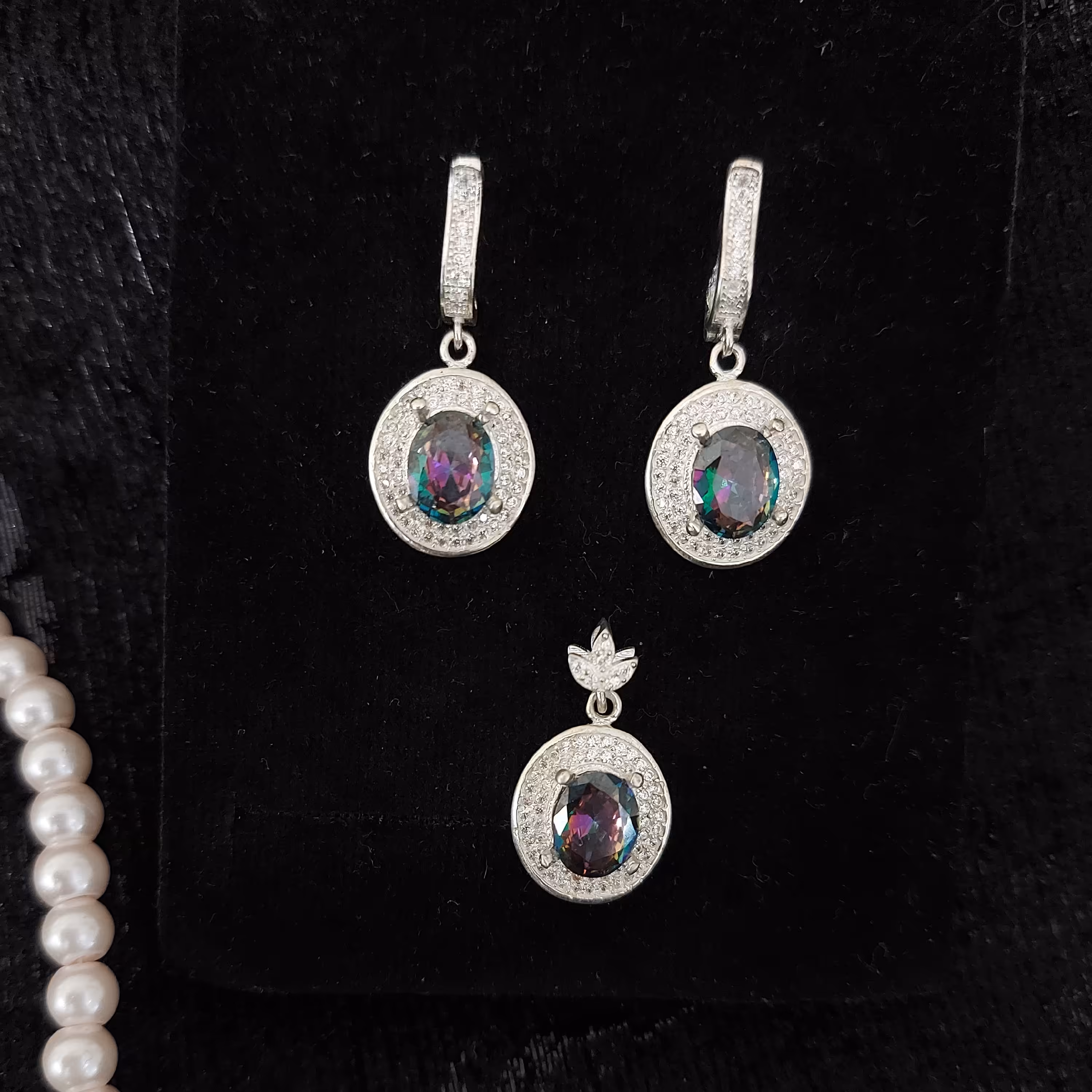 نیم ست نقره 925 زنانه عمده خرده