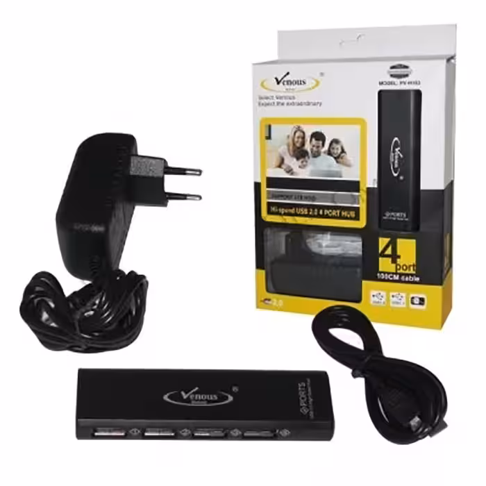 هاب 4 پورت USB 2.0  آداپتور ونوس PV-H193