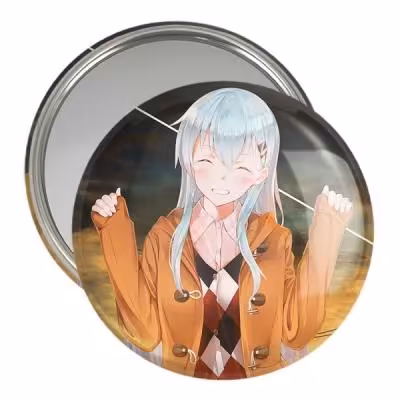 آینه جیبی خندالو مدل دختر انیمه ای کد 18038