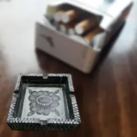 زیر سیگاری و جاعودی سنگی قلم خورده سوغات اصیل مشهد مقدس 