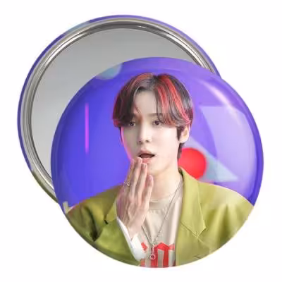 آینه جیبی خندالو مدل یونهو گروه ایتیز ATEEZ کد 12302