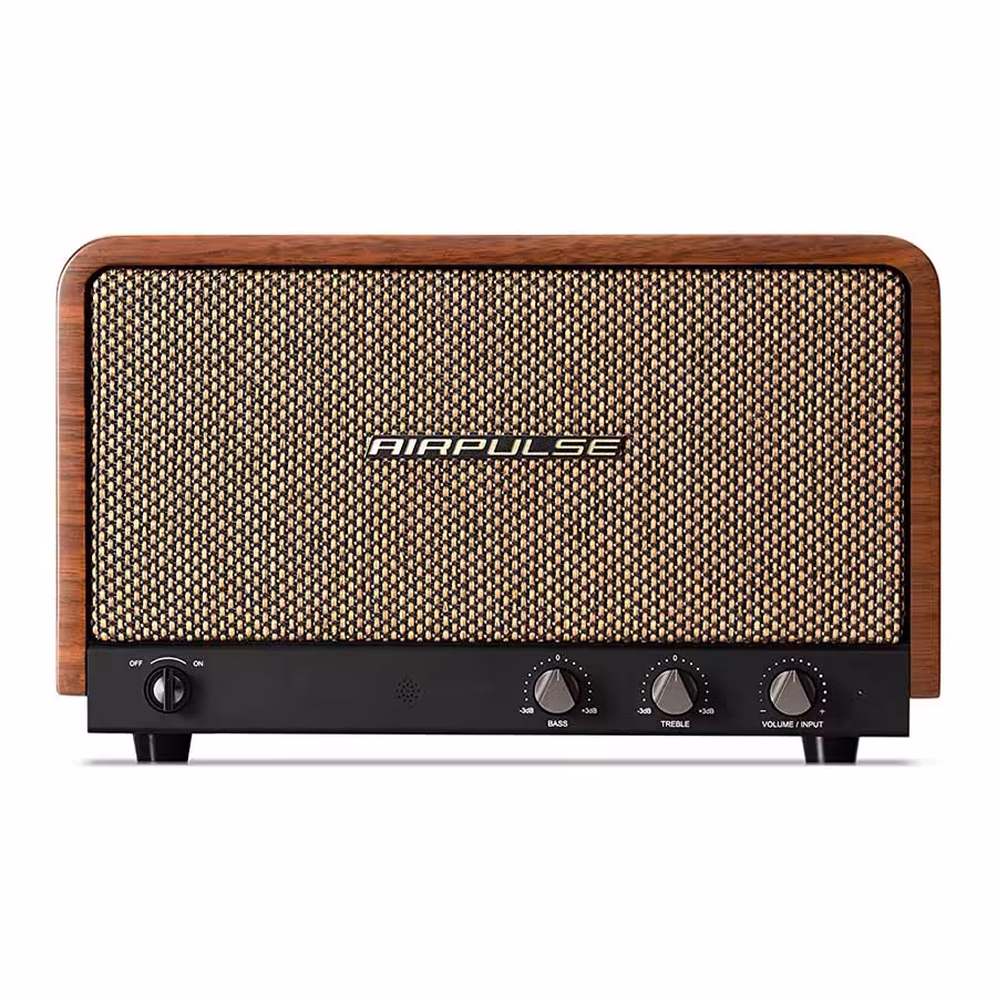 قیمت و خرید اسپیکر بلوتوث رومیزی ادیفایر مدل Airpluse P100X Walnut | یاس ارتباط