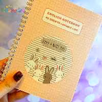 دفتر زبان دو خط 60 برگ خرگوشی | برند پانداک